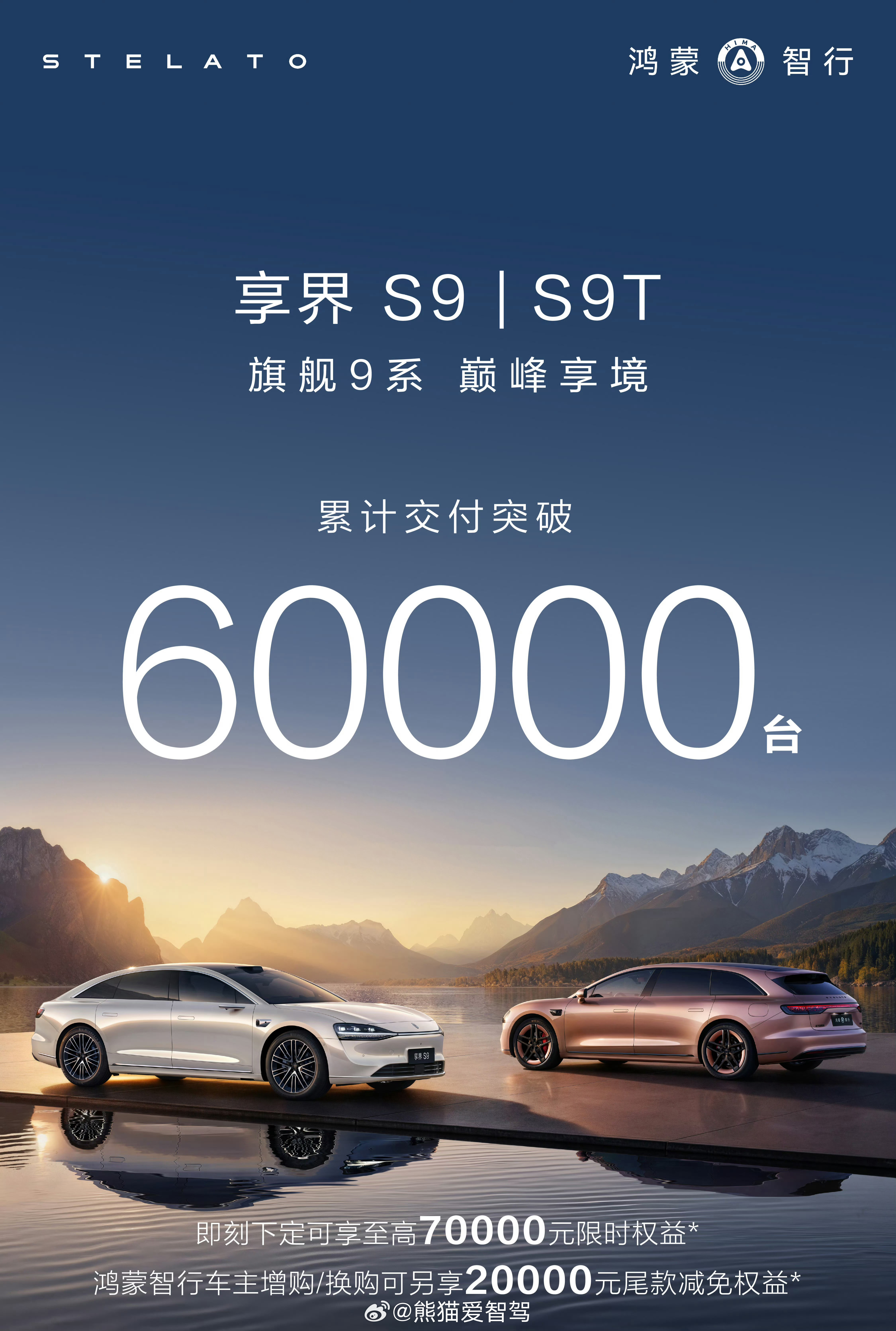 享界汽车累计交付突破60000台 不错不错，享界S9系列累计交付突破60000台