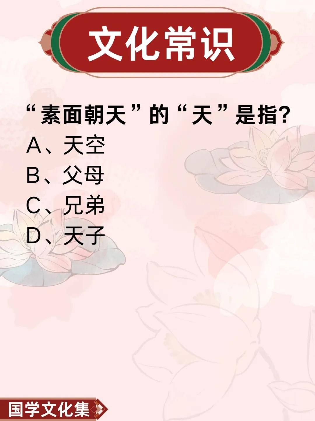 文化常识打卡
