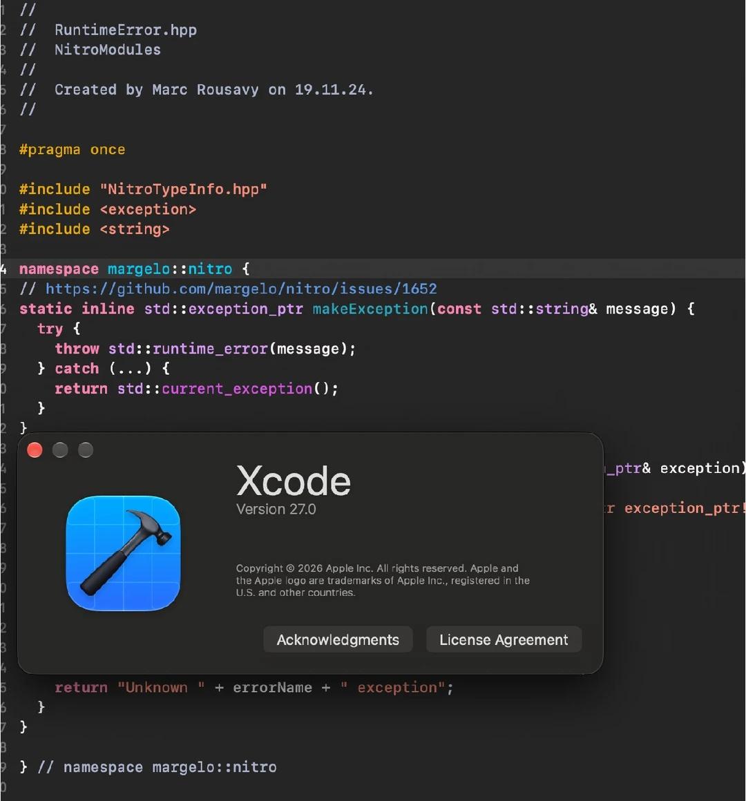 Xcode 27 惹的祸，奋战到半夜
HiFier刚刚发布了1.6.2版本，主要