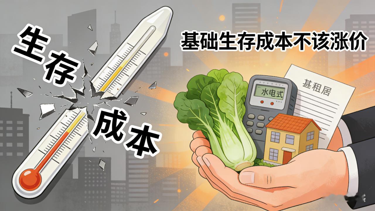 观点：基础生存成本不该成为资本逐利的“靶场”。当房租、水电、基础食品这些“生存刚