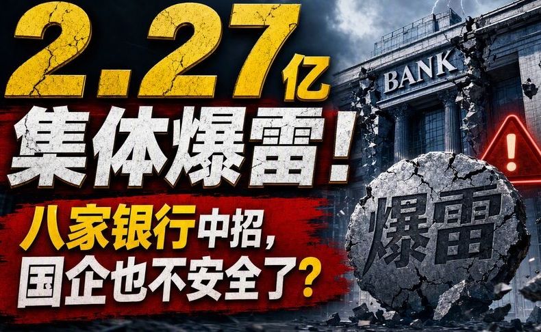 2.27亿集体爆雷！八家银行中招，国企也不安全了？