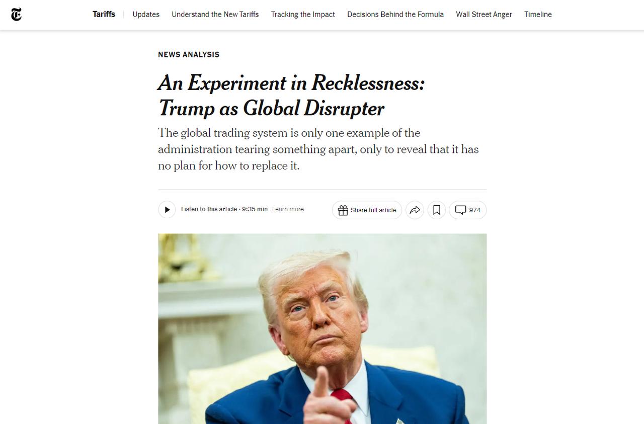 特朗普推行的关税政策给欧洲带来了显著影响。高盛指出，他对欧洲部分国家发出的10%