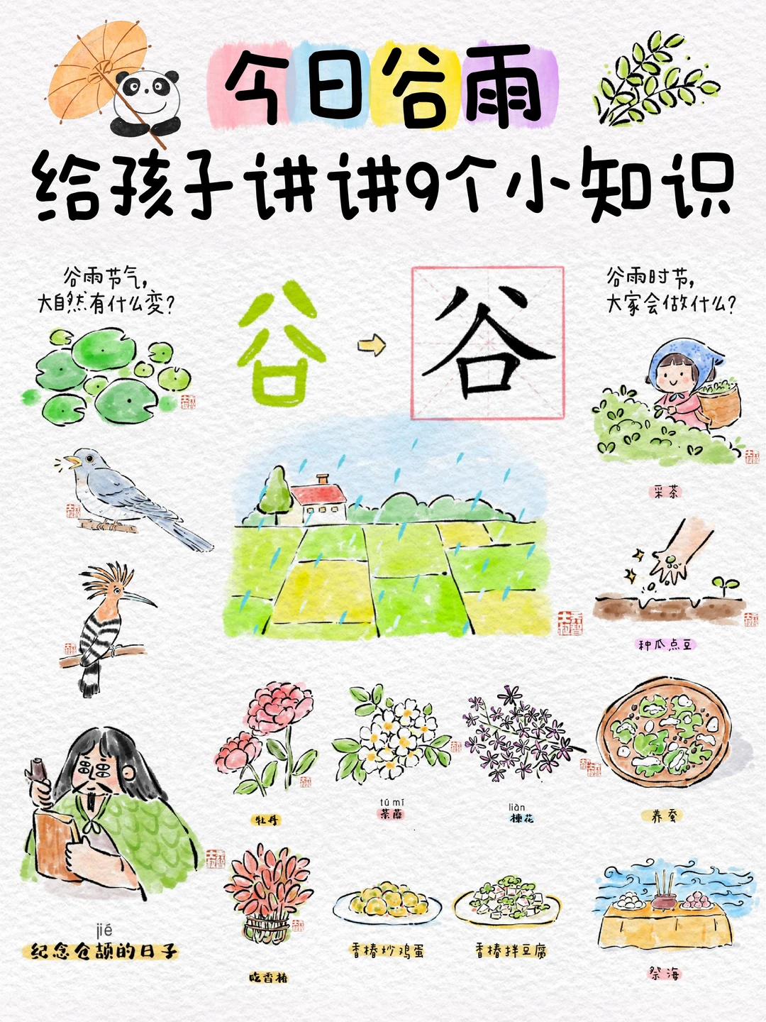 今日谷雨，给孩子讲讲9个小知识🌱
