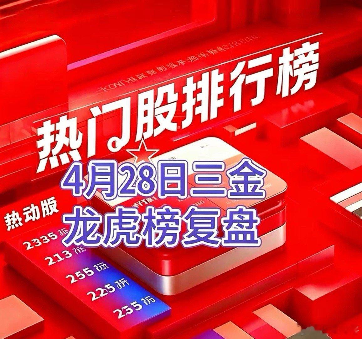 业绩披露临近尾声，资源金融轮动走强4月28日三金龙虎榜复盘恒工精密：绩增秒板，反