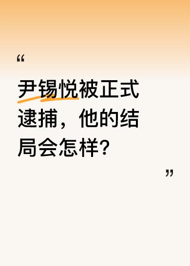 2024最后一天，尹锡悦还是没能躲过被批捕的命运。自12月3日军事政变失败，他不