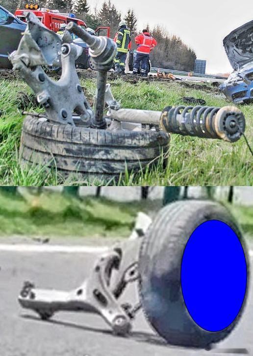 BMW F10和奥迪MLB坚固的下H臂。。。可以在撞击时扯断副车架。。。