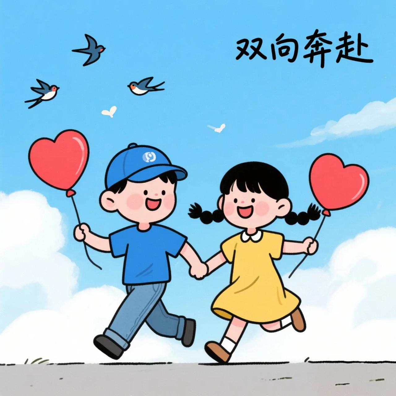 我们的约定

不是单箭头追逐，  
是两颗星互相照亮前路。  
你关注我的那秒，