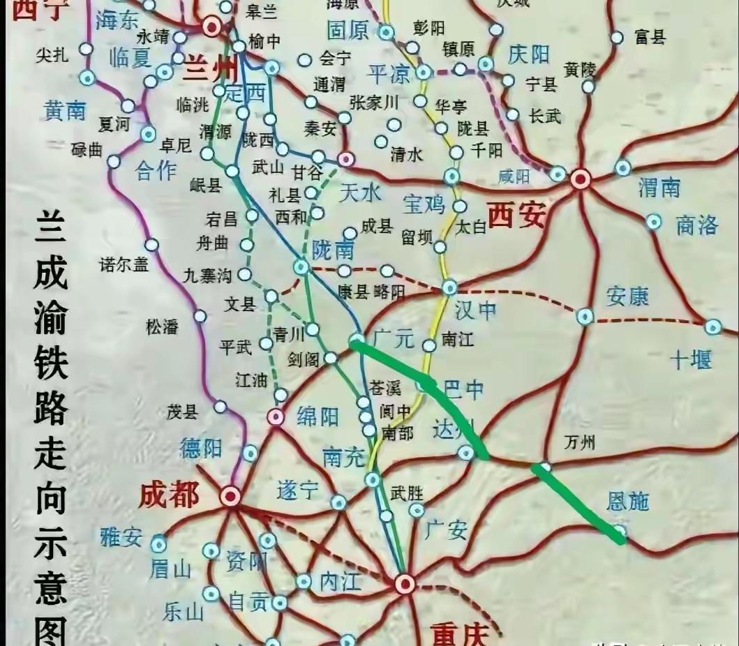 其实广巴达万恩铁路交通真的很有实际意义。只是夹在成渝西之间，没有较大城市支撑，而