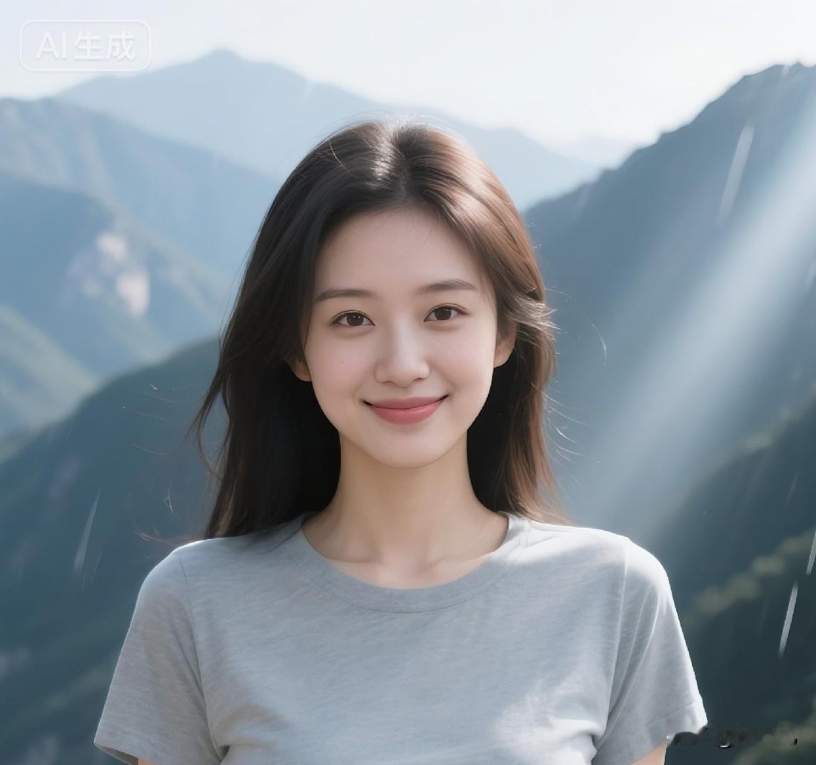 《于光影之间，读懂从容》
 
光束穿透云层，一半山谷浸在柔光里，一半山林留着浅淡