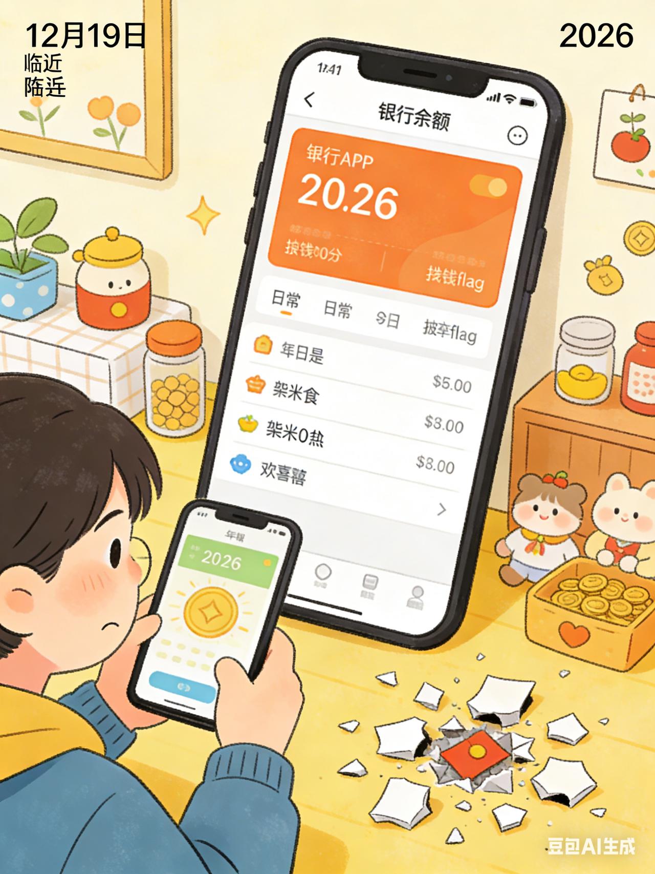 还有12天就2026年了
大家今年都攒多少钱了

我打开银行APP瞅了瞅
余额比