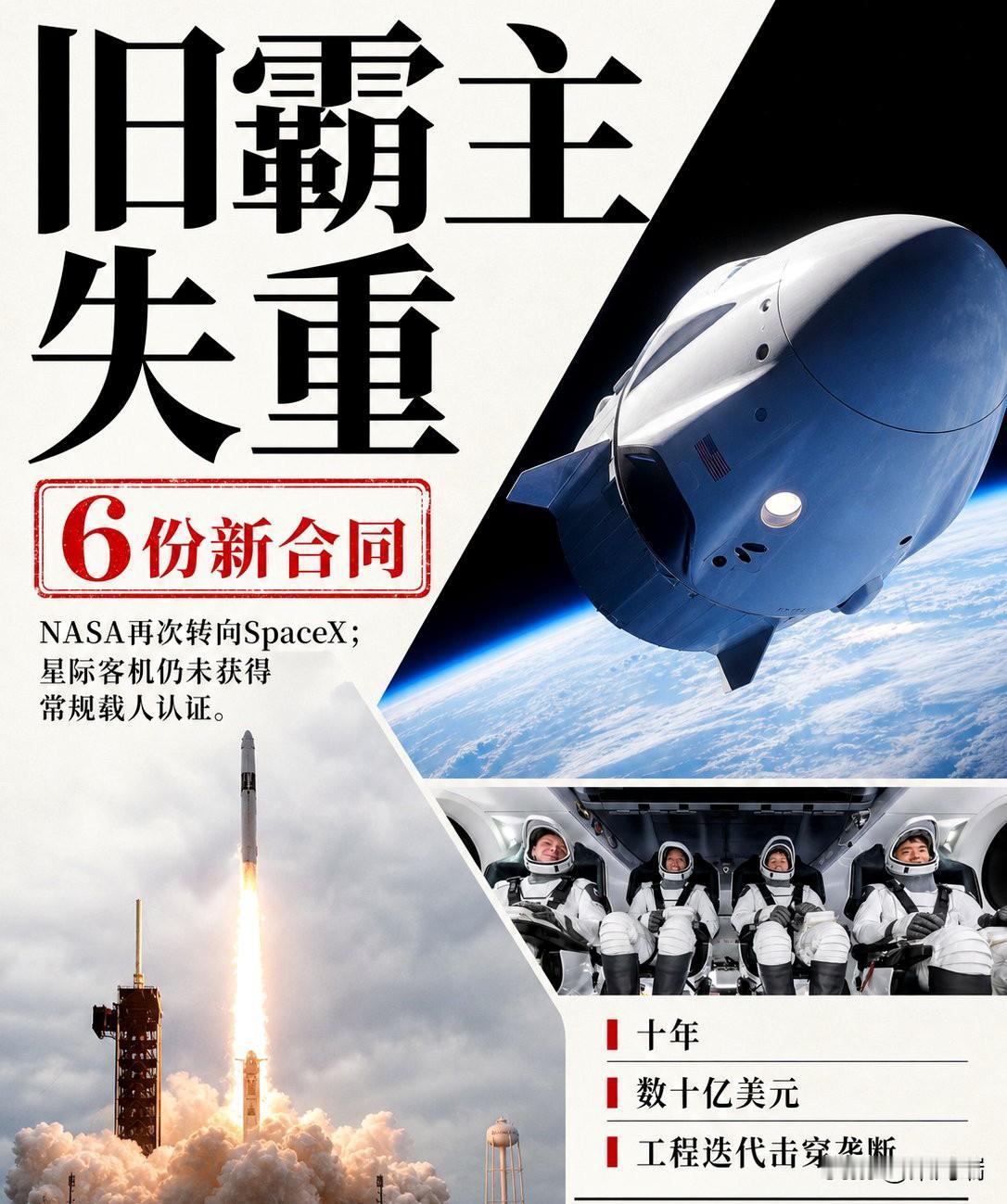 花了十年时间，烧了几十亿美元。

波音造出的飞船，连把自己的宇航员安全接回地球都