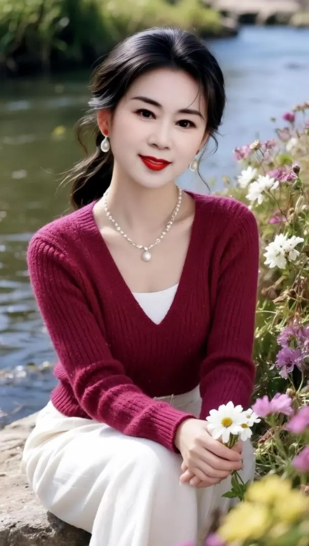 AI河畔花漾照 随变ai随便玩