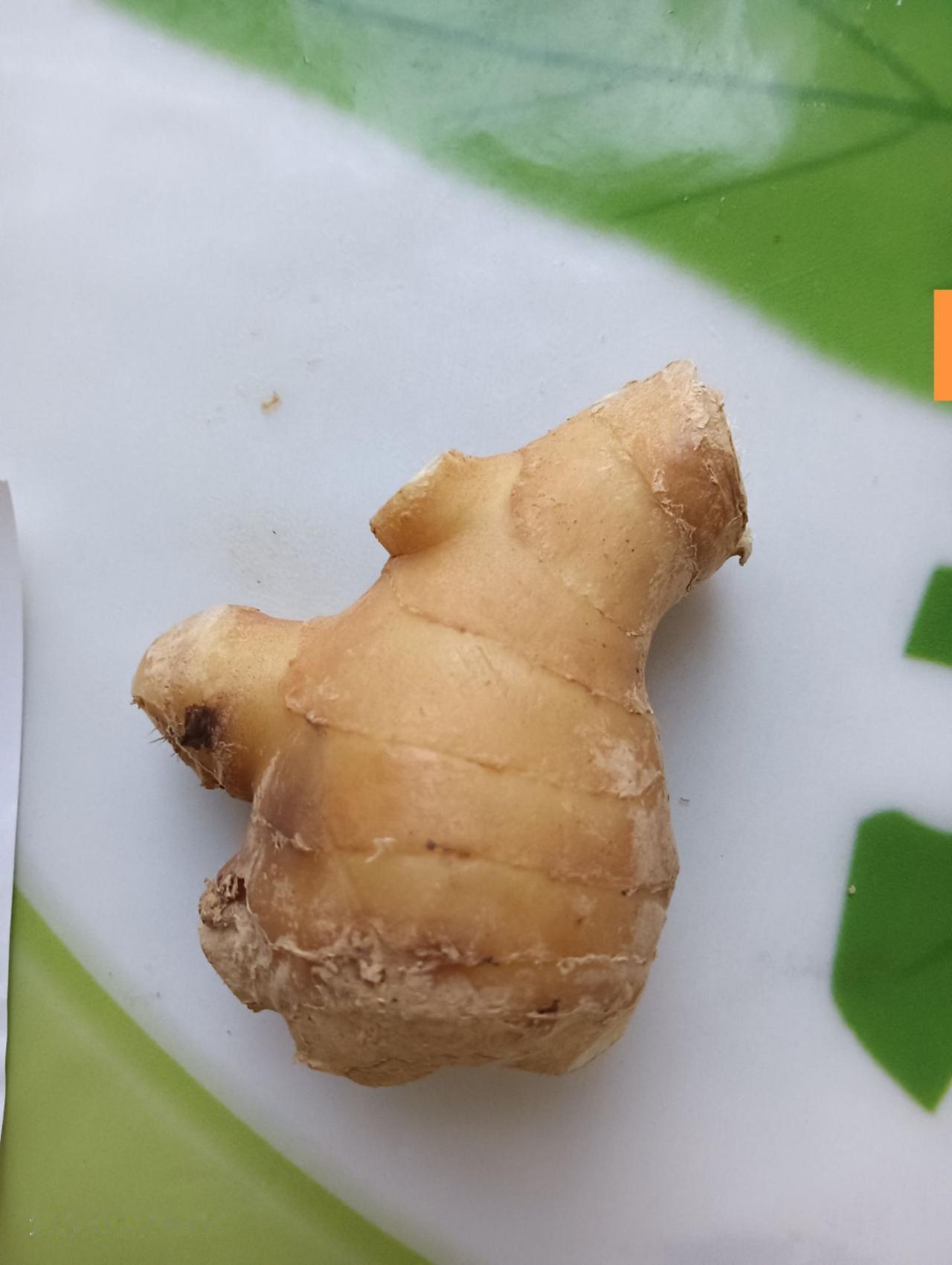 这块并不完美的姜，花了我近9块钱，我可是买后悔了。只怪自己有时买东西不看价钱，回