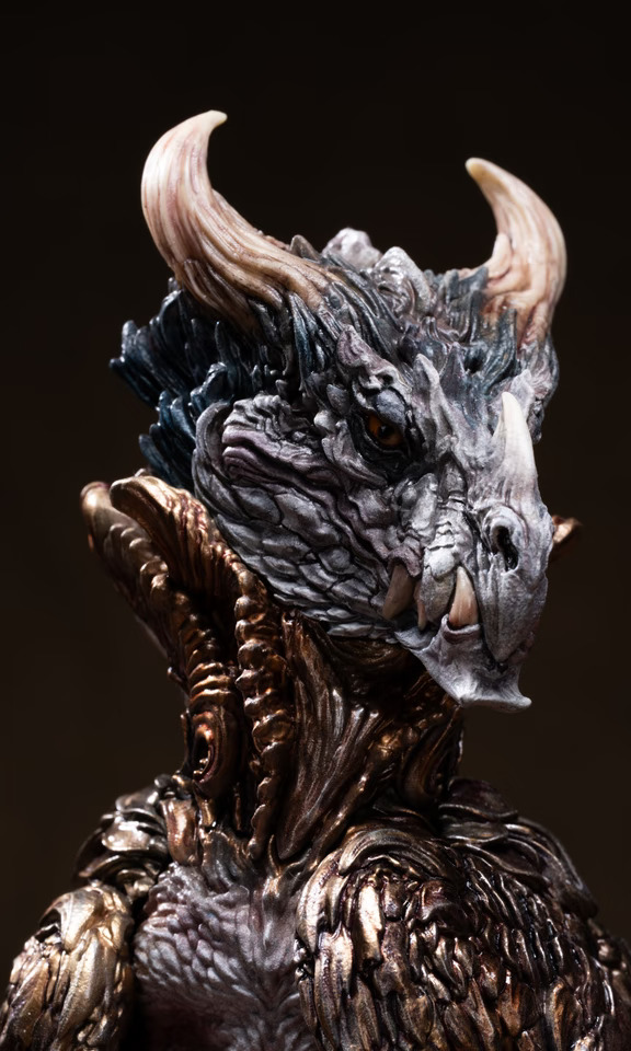 黏土星人原型设计·《エリツキドラゴン》月襟龙 黑金完成品【盲盒计划·第...