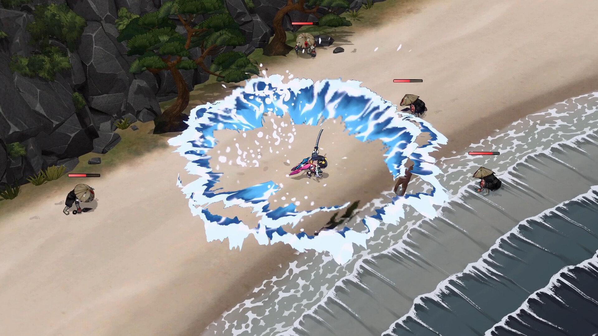 和风Roguelite动作RPG《百剑讨妖传绮谭》试玩版已上线 Steam ，正