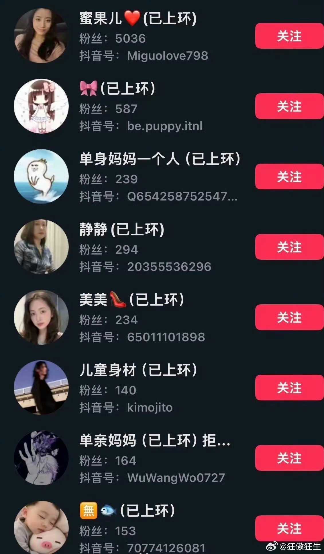 这么明目张胆的“已上环”帐号也能存在！无语…… 