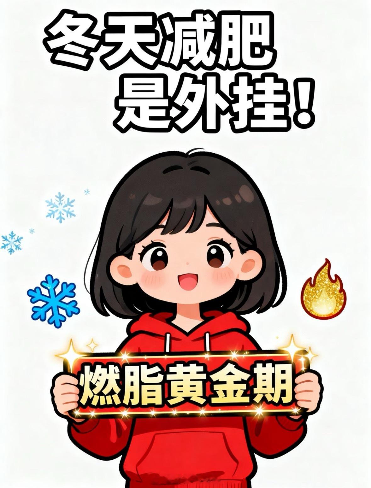 冬天才是隐藏的黄金期，开春瘦一圈！适度接触凉爽空气：试试户外慢跑、快走，呼吸清新