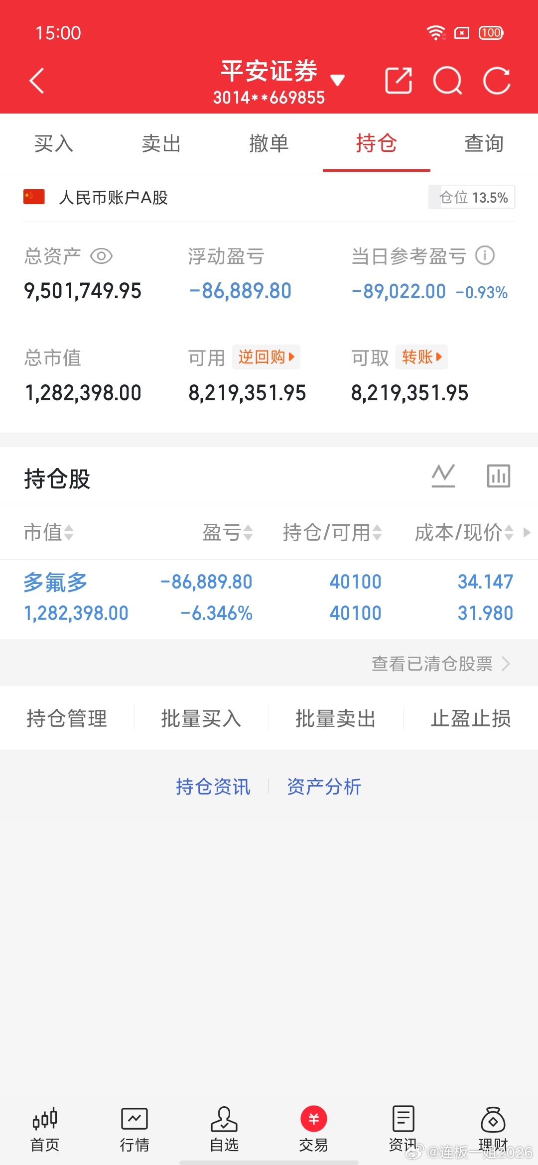 交易更新《第55天》：不要盲目跟风，拒绝马后炮！挑战一年翻6倍，本金300W，做