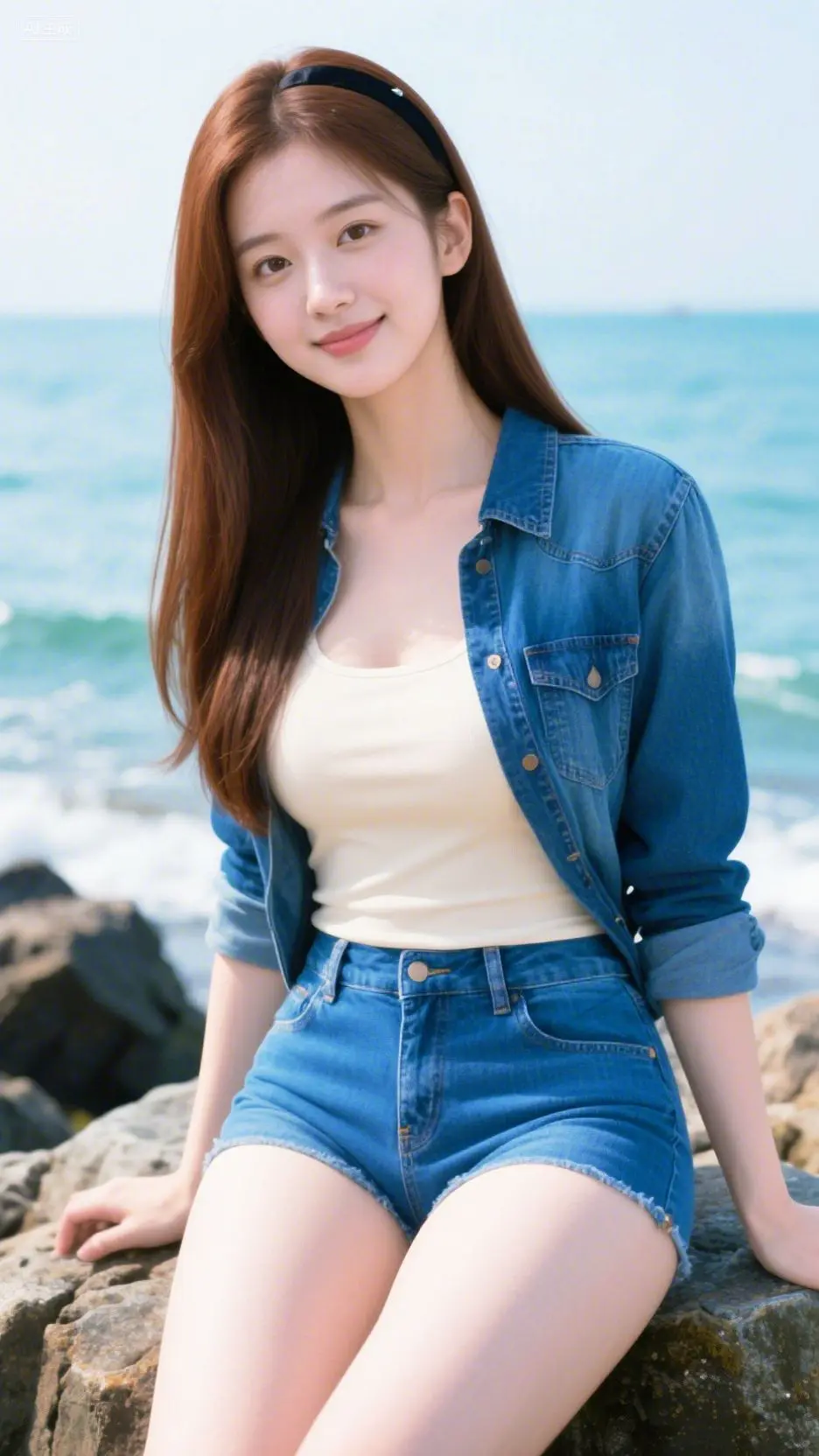 即梦AI 清凉一夏 夏天的味道 海边的风景 清爽