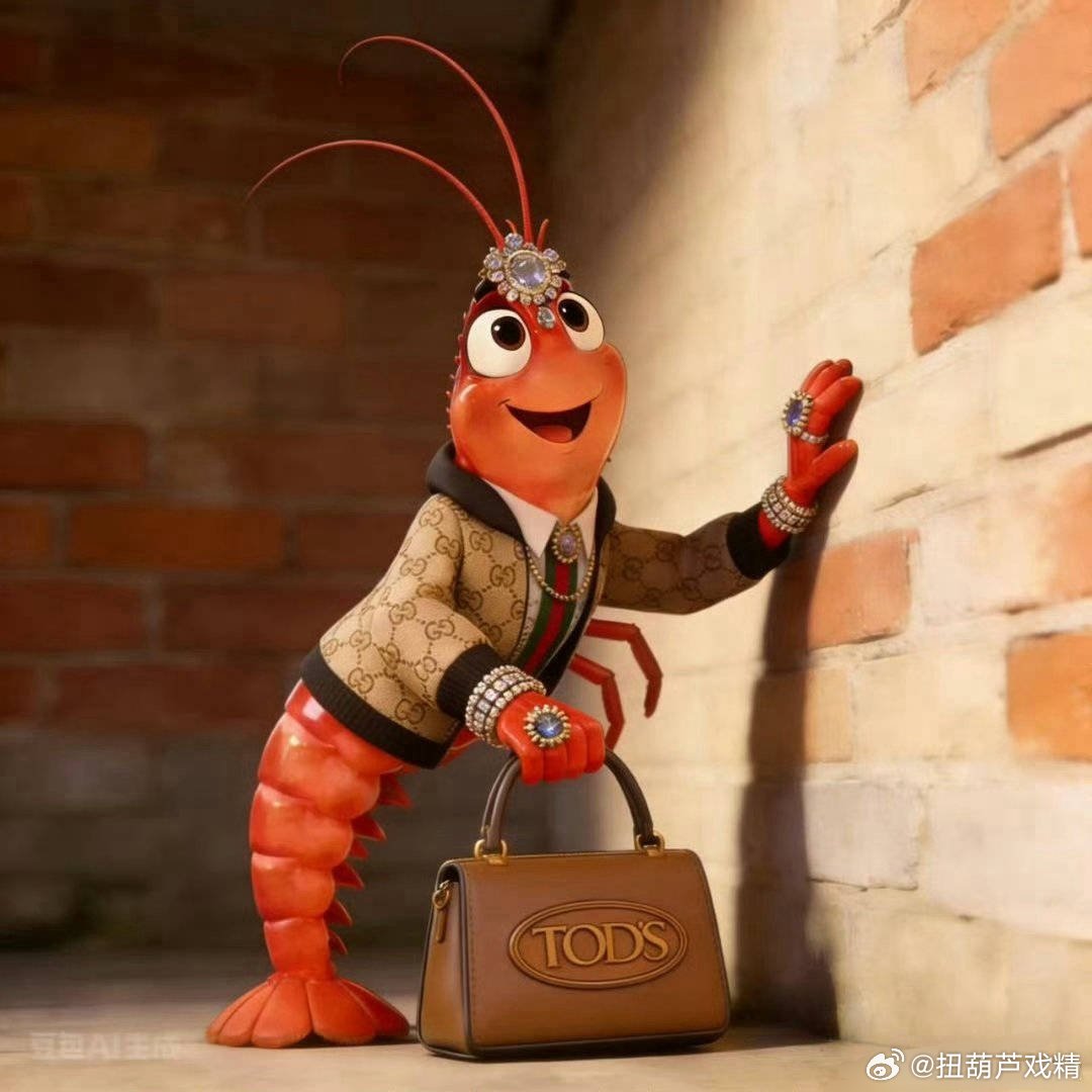 虾爬子互联网形象 