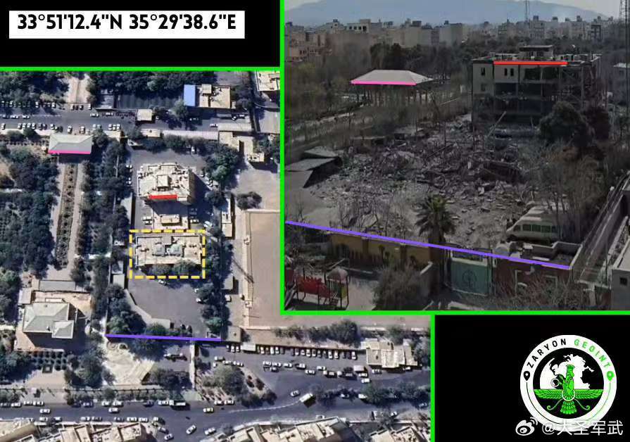 伊朗首都德黑兰121号警察局被夷为平地。伊拉克全境断电伊朗美以伊最新局势