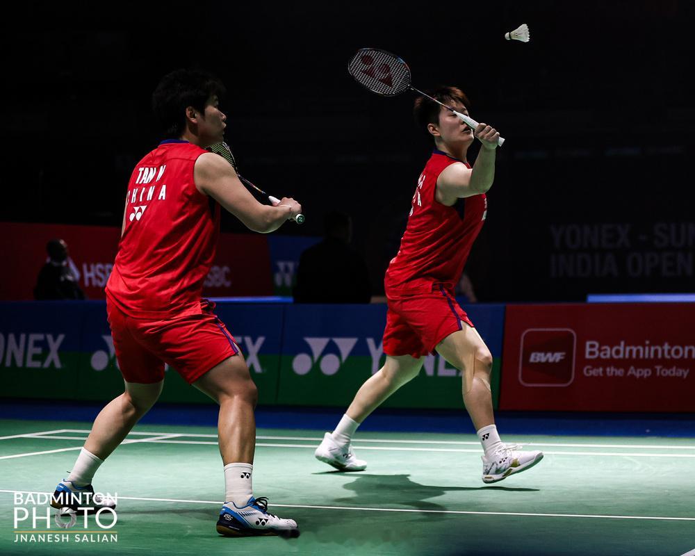 “圣坛”三局获胜打入决赛印度公开赛女双半决赛：谭宁/刘圣书 21-12、17-2