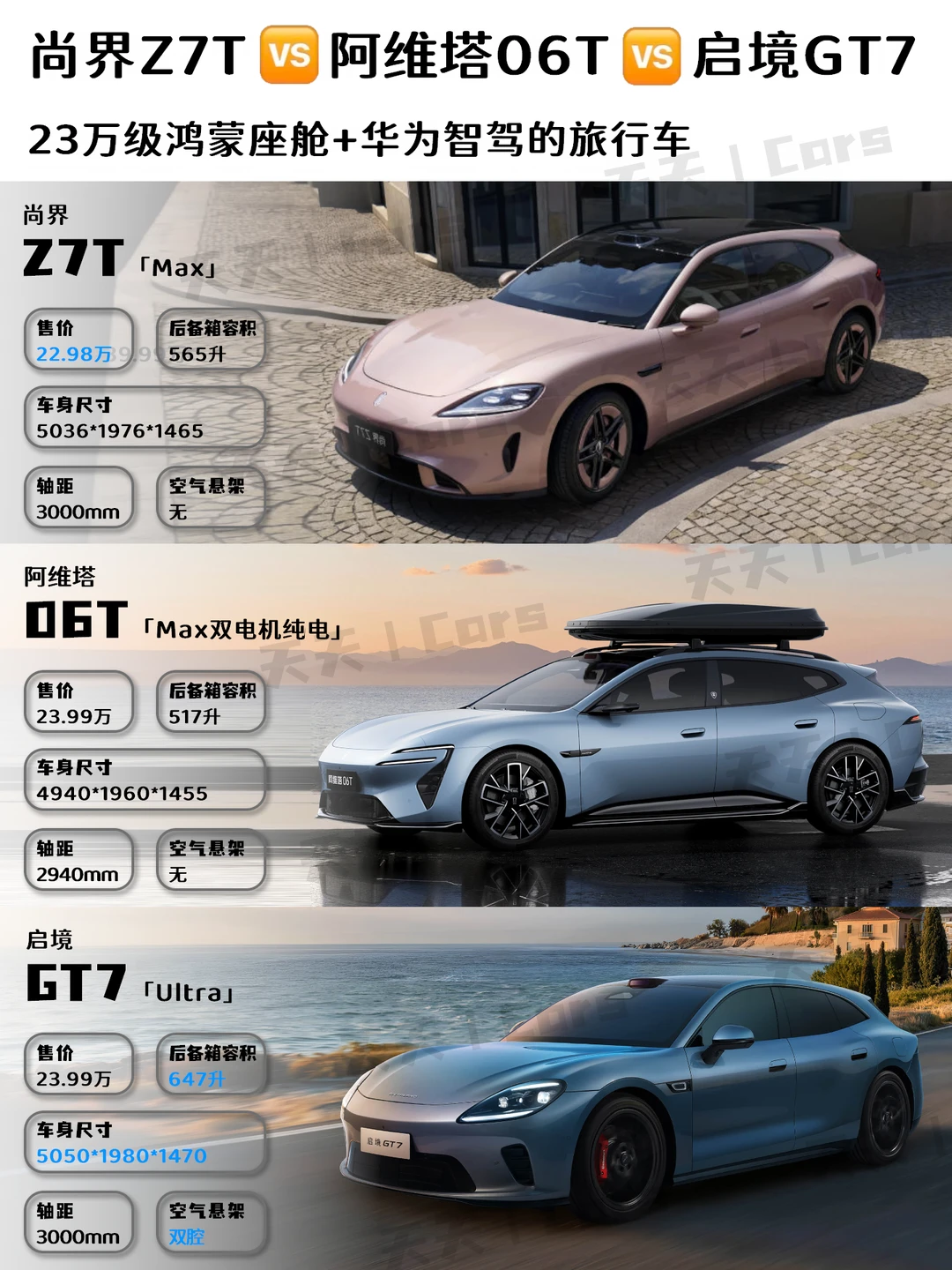 🚗23万级华系纯电旅行车：各有优势你选谁