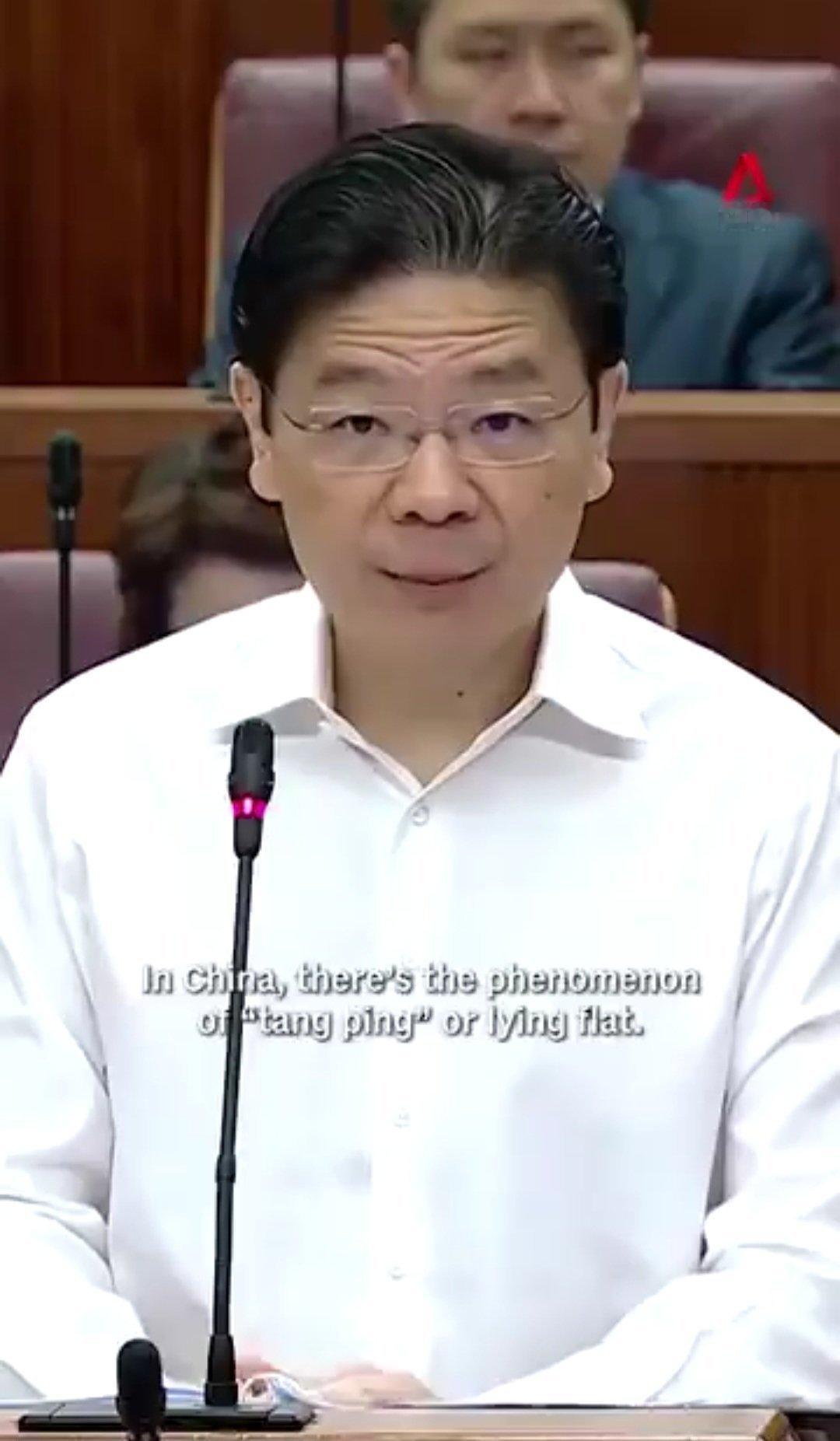 新加坡总理黄循财在国会演说中说，新加坡年轻人最大的担心，是可能比不上父母，社会竞
