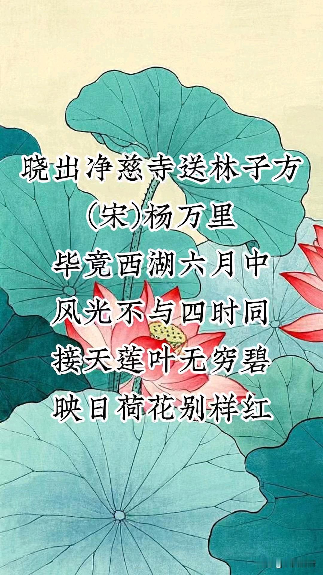 《夏荷为信，送别知己》

南宋淳熙十四年（1187年），林子方将离京赴福州任职。
