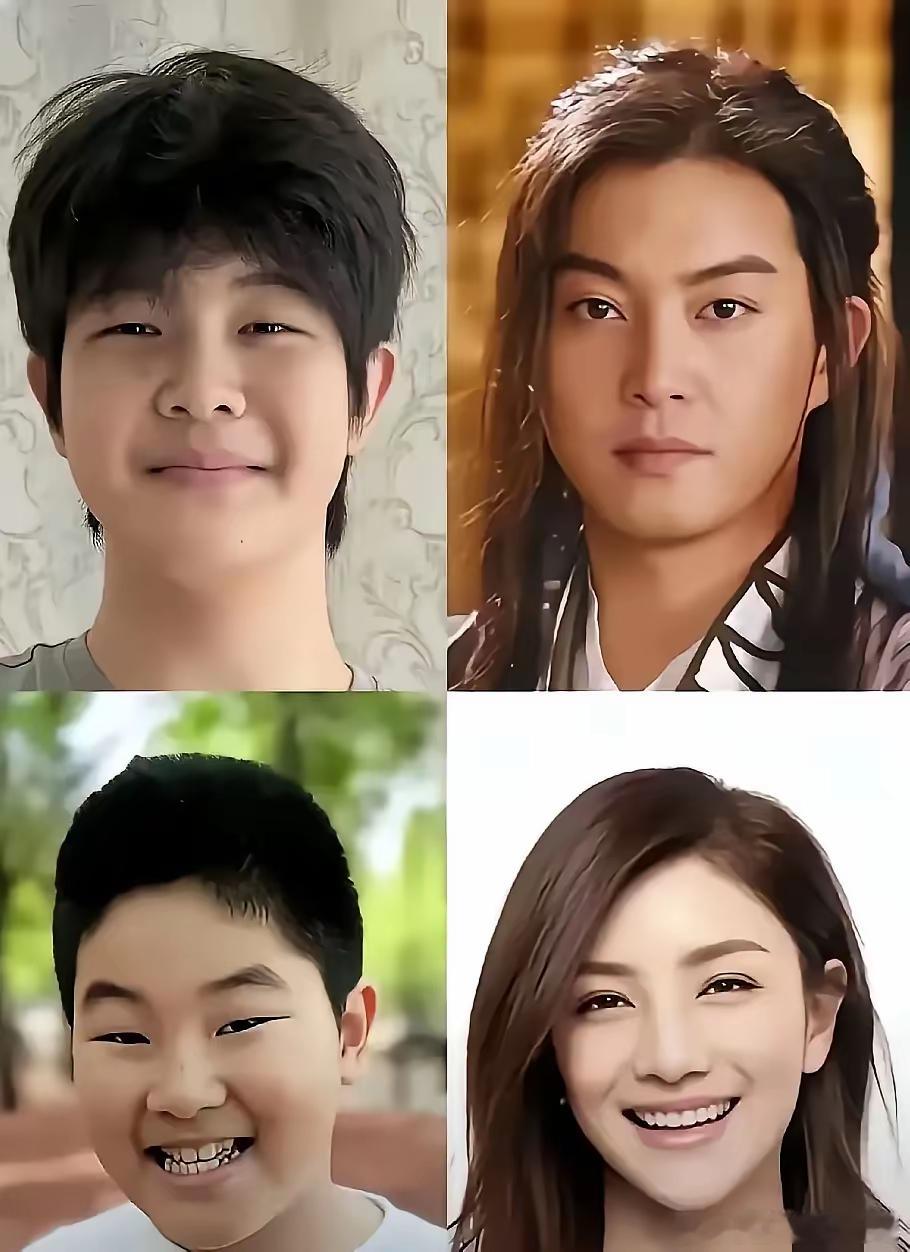 这俩儿子跟爹妈都不像，像胡可的话，那绝对丑不了。像沙溢也行，年轻时也是很帅气的。