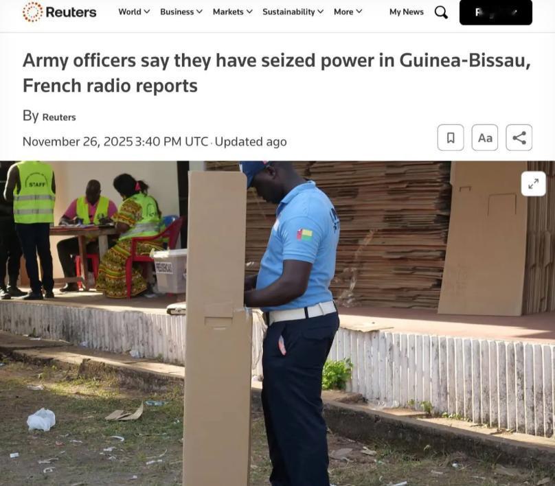 几内亚比绍军方昨夜突然"接管"国家权力，把总统恩巴洛"请"去"喝茶"了。这可不是