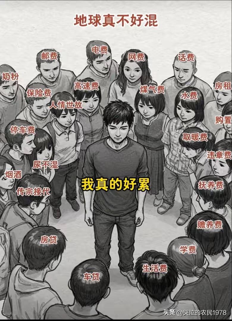 我认为大很多。现在的生活压力比十年前大了很多。因为需要的东西都在涨价，钱是越来越