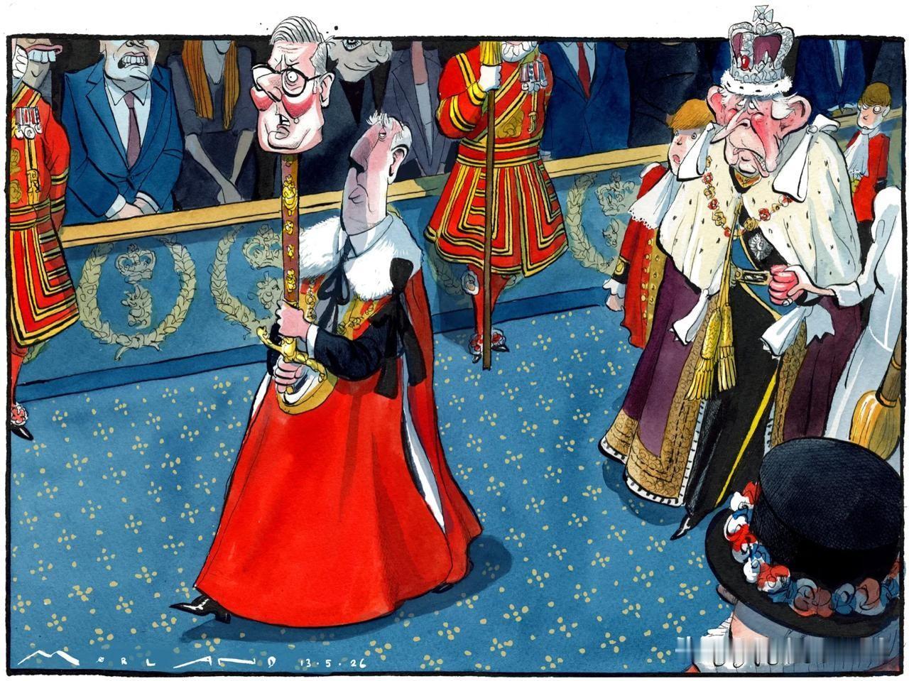 🇬🇧今天，英国举行议会正式开幕式，并发表国王演讲——届时，查尔斯国王将像个傀