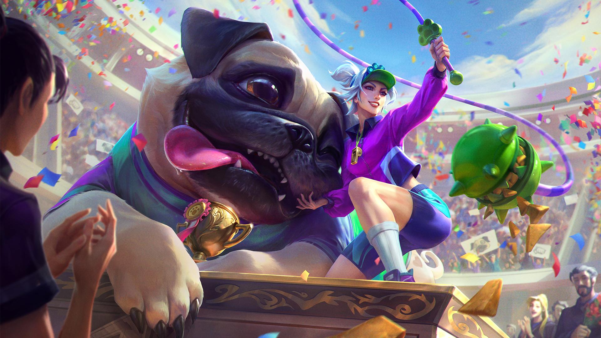 LoL官方发布愚人节皮肤原画：包括胖胖龙塔姆、至臻铁男等