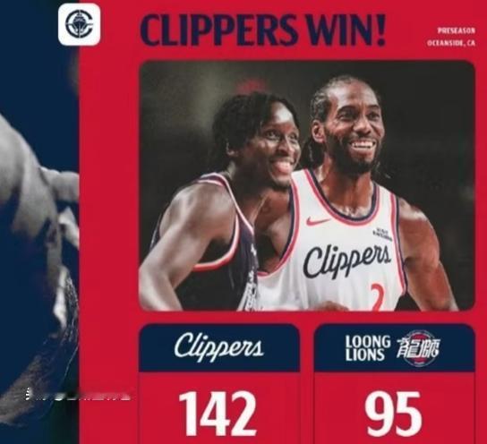 10月14日NBA季前赛，广州龙狮以74 - 134的比分惨败给森林狼，以三连败