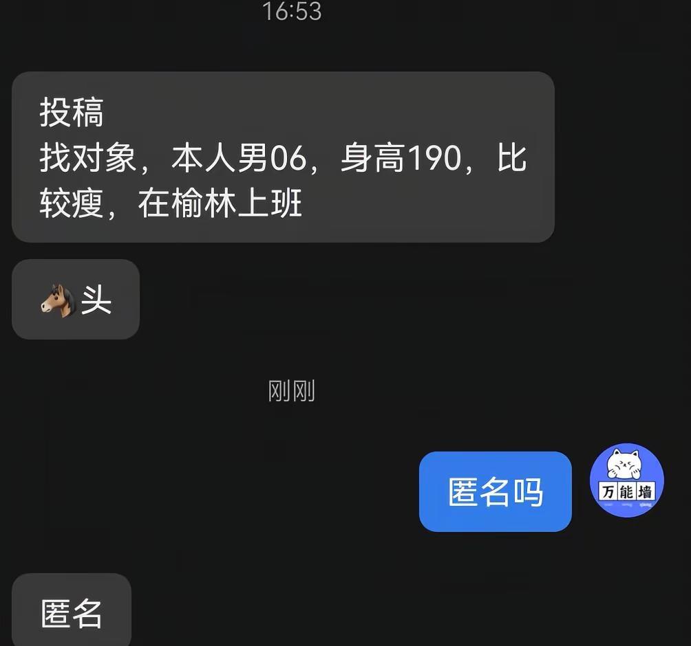 网友投稿榆林相亲 单身交友 社交话题 匿名聊天