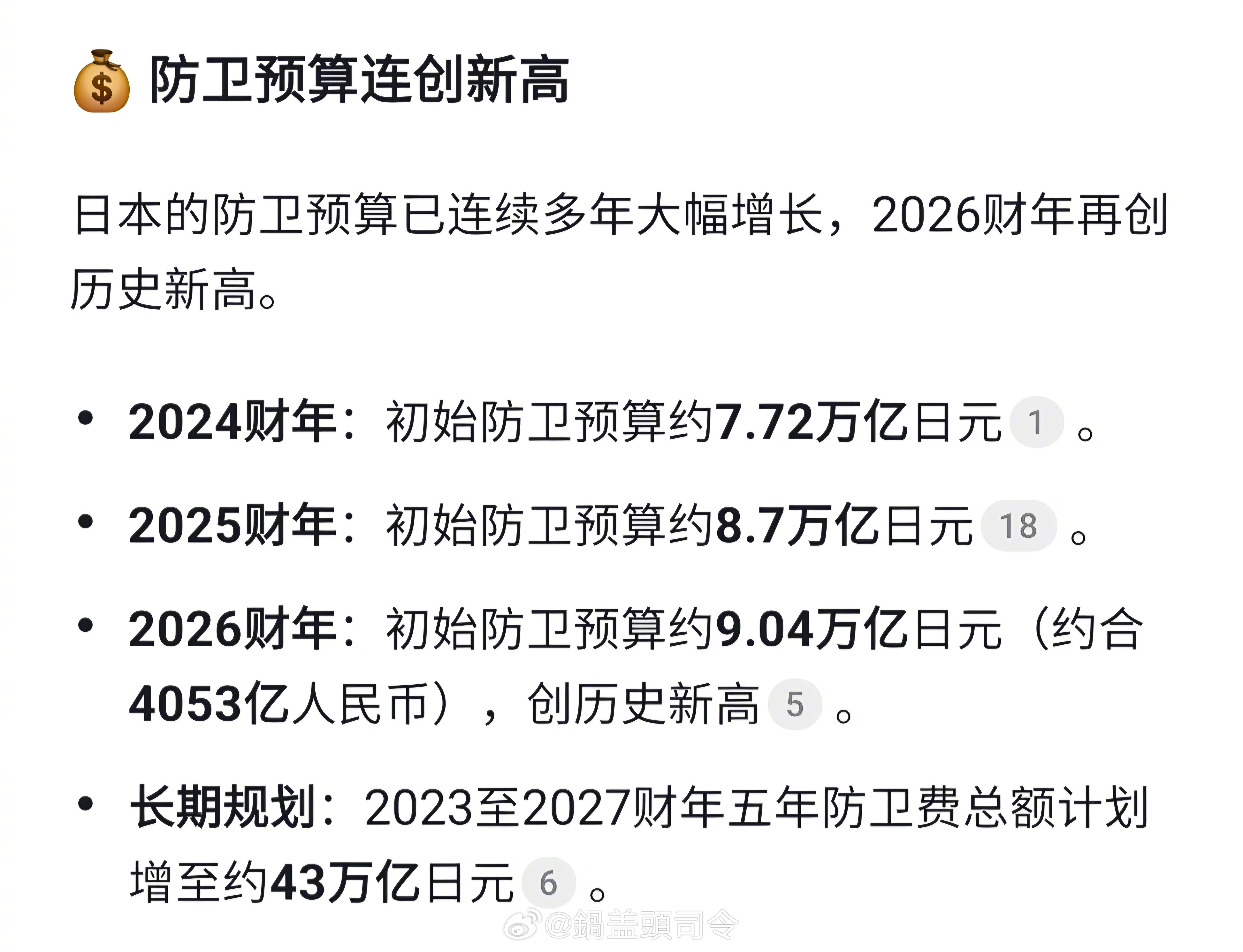 #日本已彻底撕掉伪装#看这些数据，日本自卫队已经不止自卫了。真的要提防日本，不宣