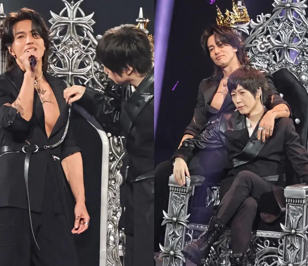 阿信手指刚扯开言承旭衬衫一秒，言承旭就笑了。
他没护住衣领，也没愣住。
他笑着后