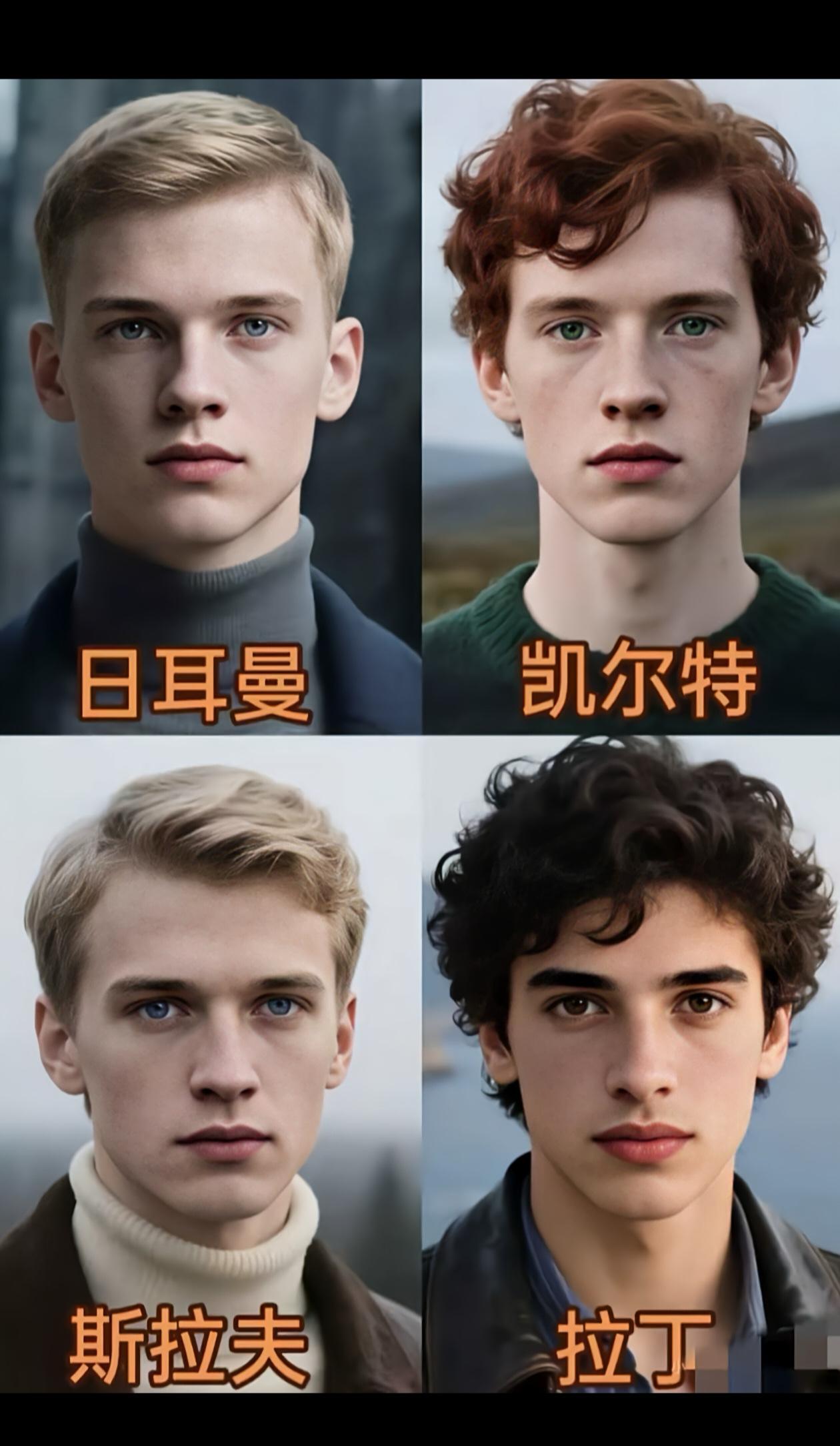 一眼分清欧洲四大帅哥！你是哪种审美派系？