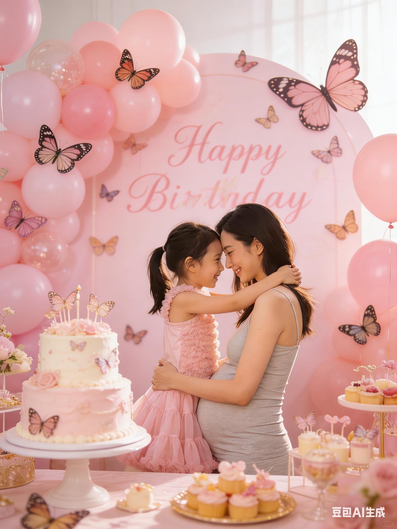 程晓玥挺8月孕肚为3岁女儿办生日会，女儿亲吻孕肚，丈夫罕见出镜
 
4月6日，程