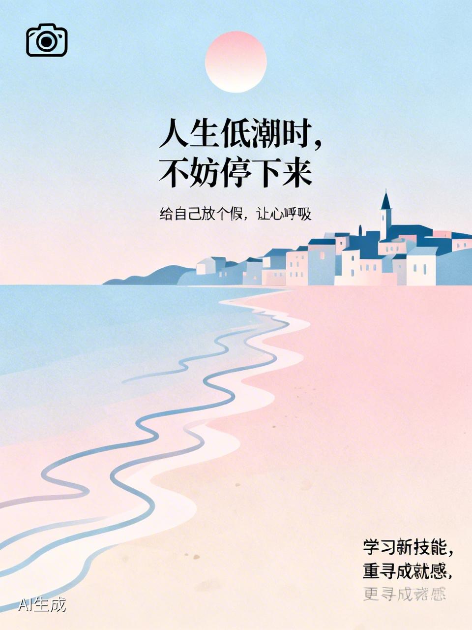 人生低潮时，不妨先停下来，给自己放个假。就像我之前工作遭遇瓶颈，整个人焦虑又迷茫