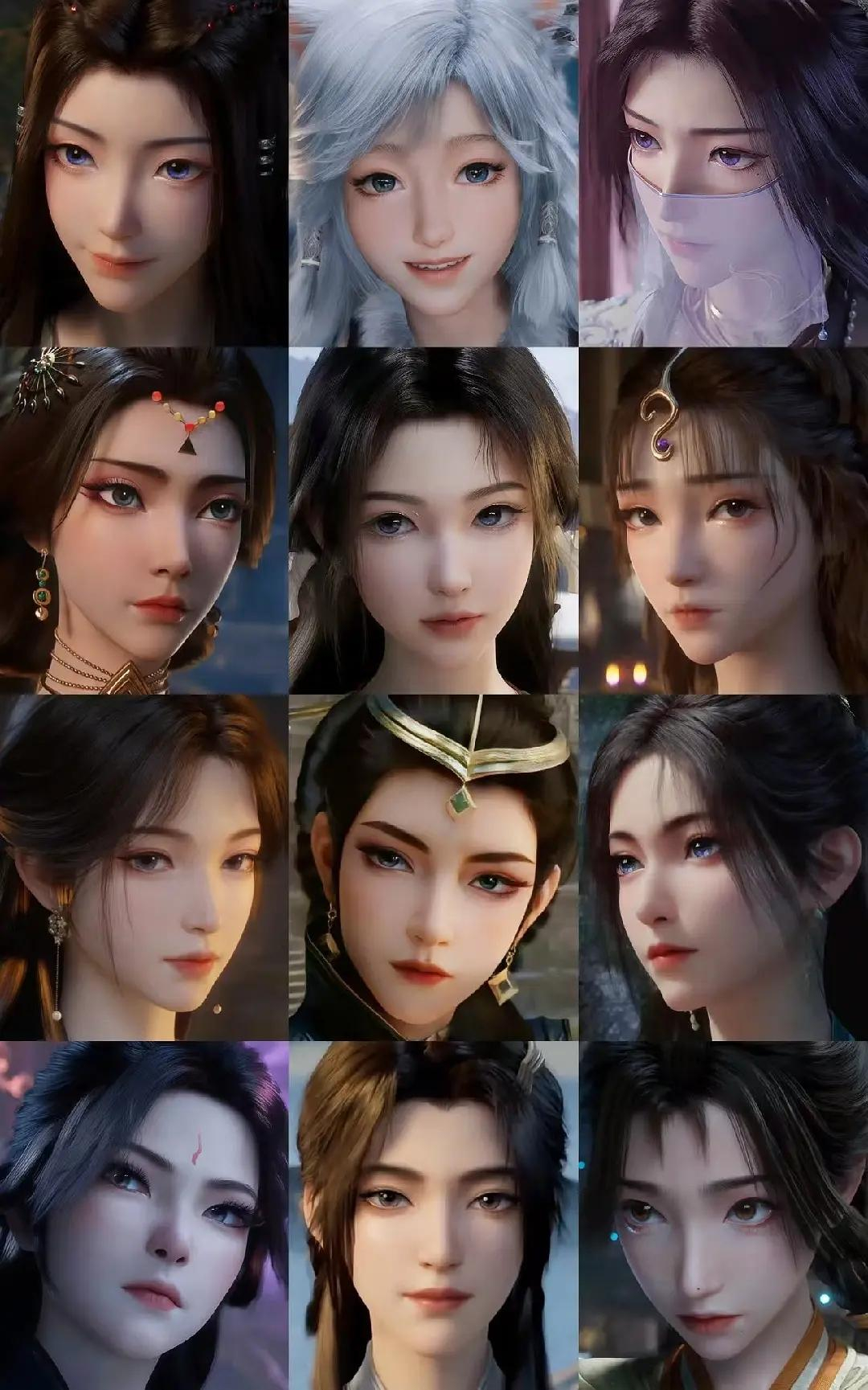 元瑶，银月，紫灵范静梅，宋玉，文思月梅凝，温夫人，慕沛灵双剑侍女，凌玉玲，公孙杏