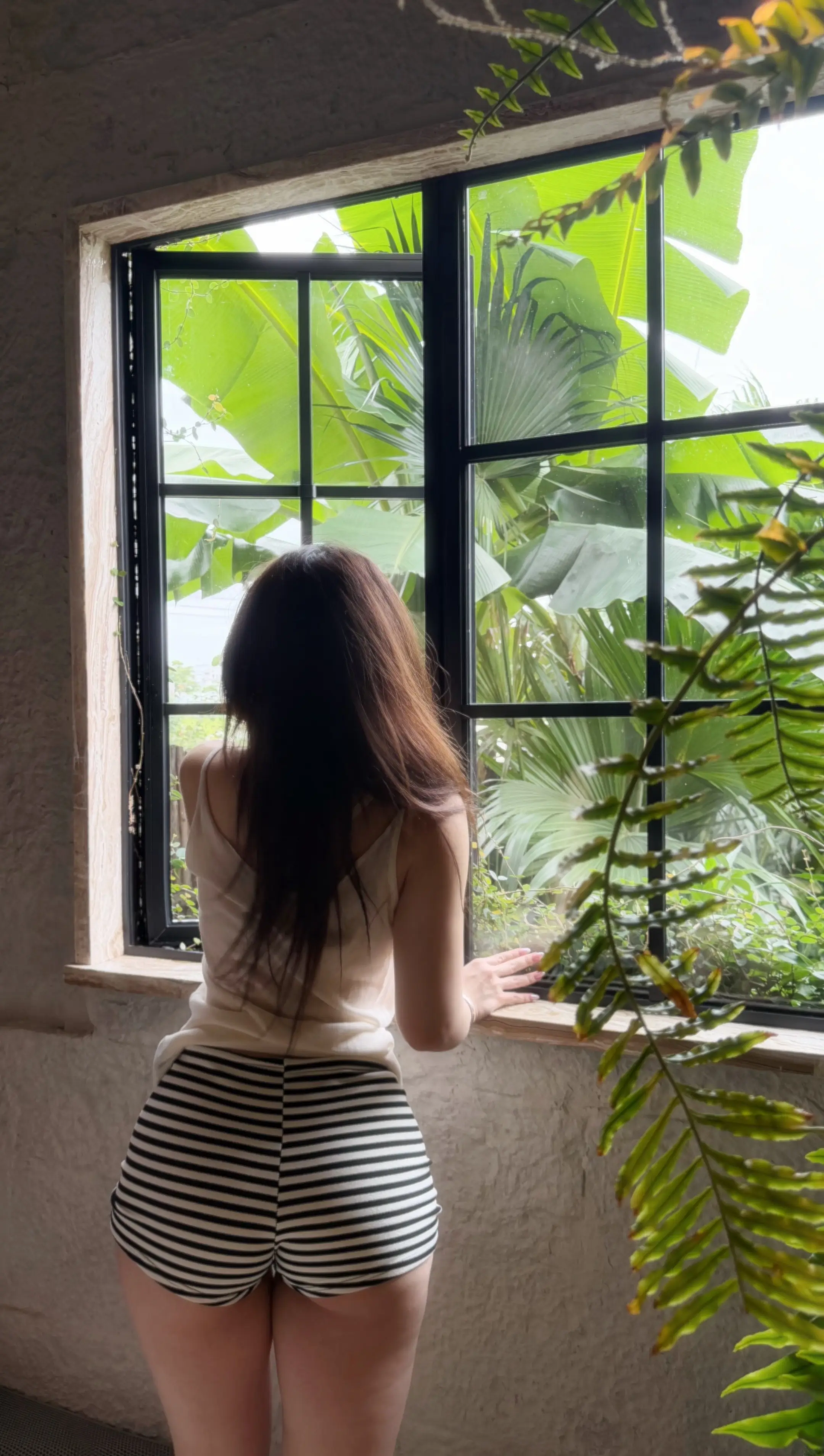 窗边 腰臀比 微胖女生 梨形身材