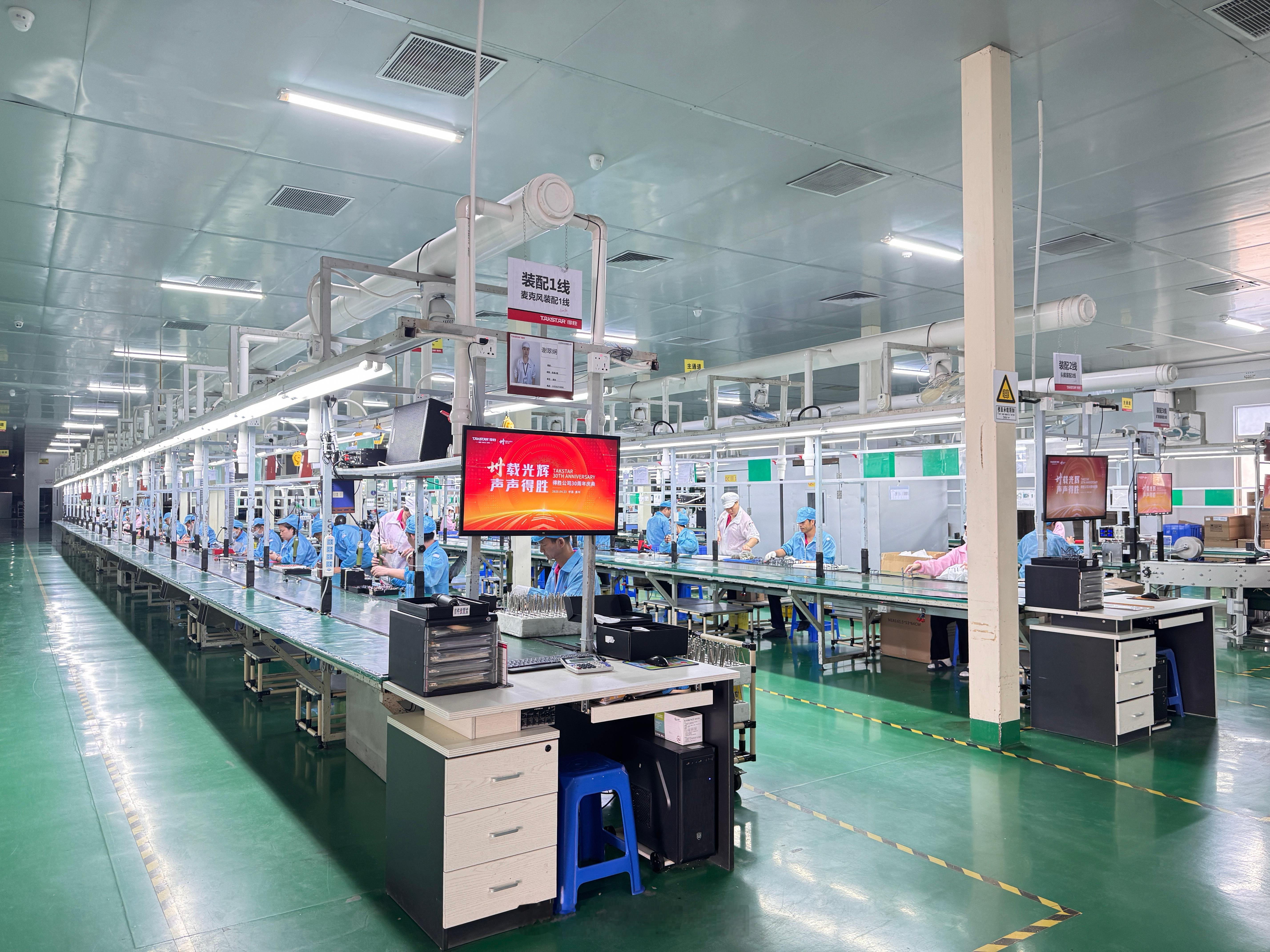 参观学习得胜彩印、全自动、半自动化车间、庆联五金电子、庆和注塑车间等等，一圈下来