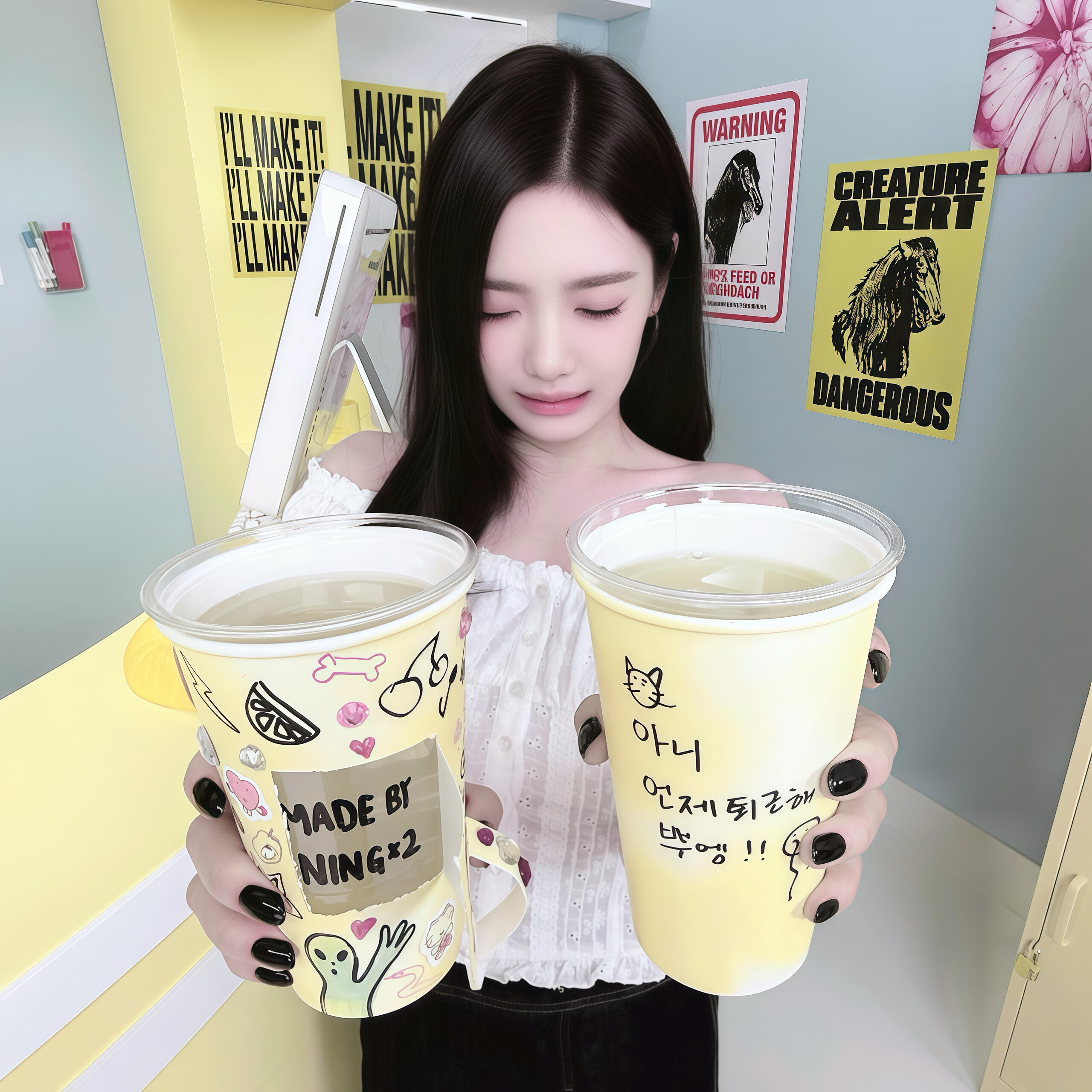 -𝐒𝐇𝐀𝐑𝐄｜宁艺卓头像背景图搭配 ⸝⸝🍹꙳🐈◟🍨。 