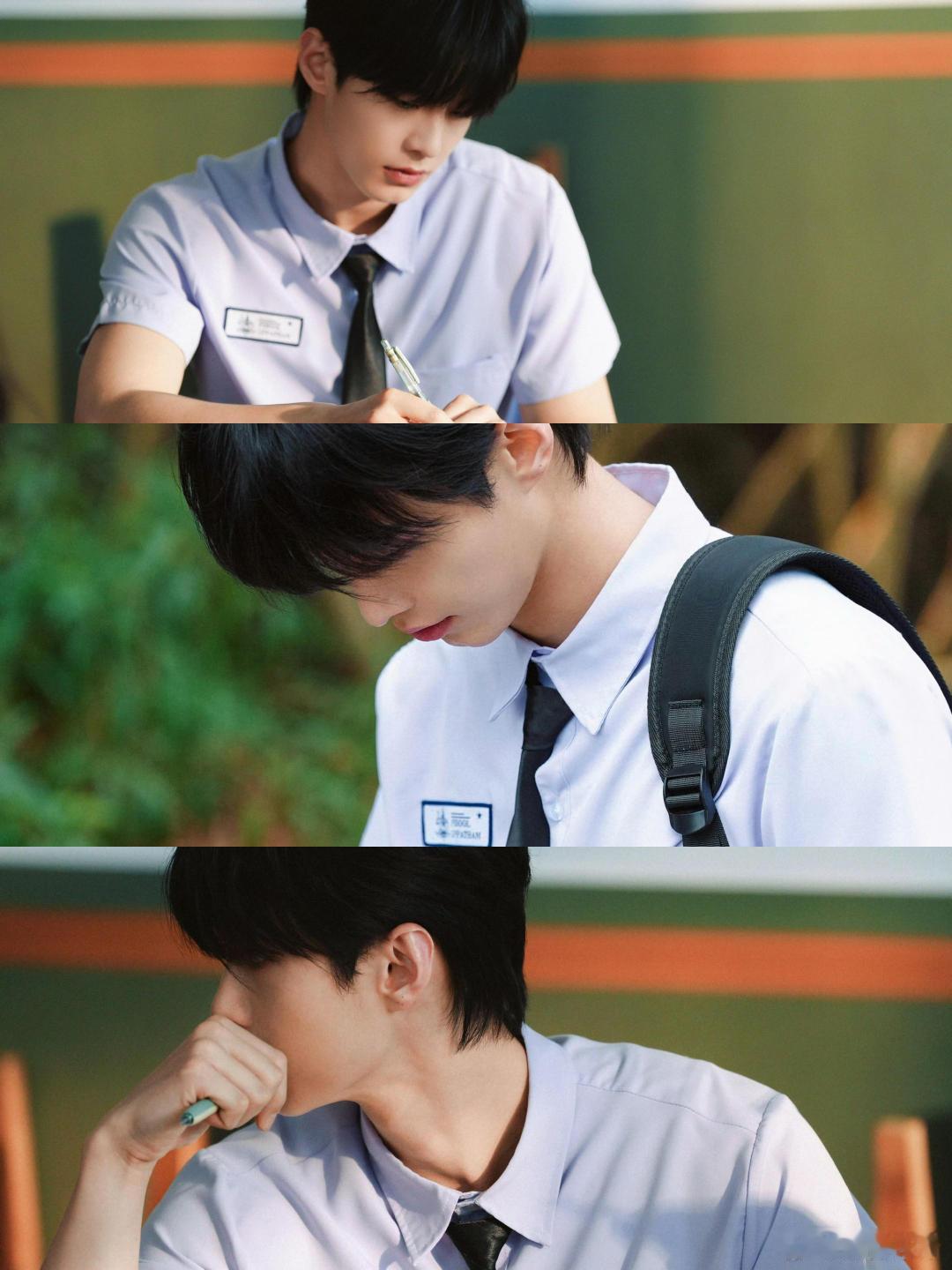 何与hi6上班男大感何与hi6上班帅成啥样了五官舒展气质干净，何与真的把男大感拿