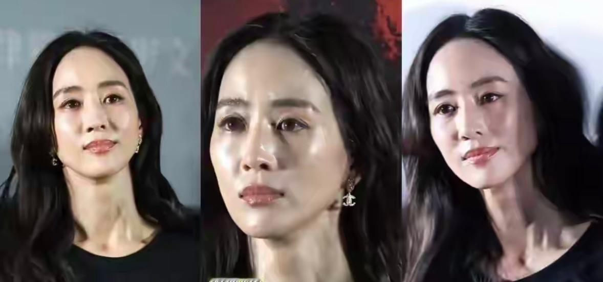 当镜头怼到张钧甯脸上，想扒出点43岁的“真实现状”时，所有人都沉默了。
那不是没