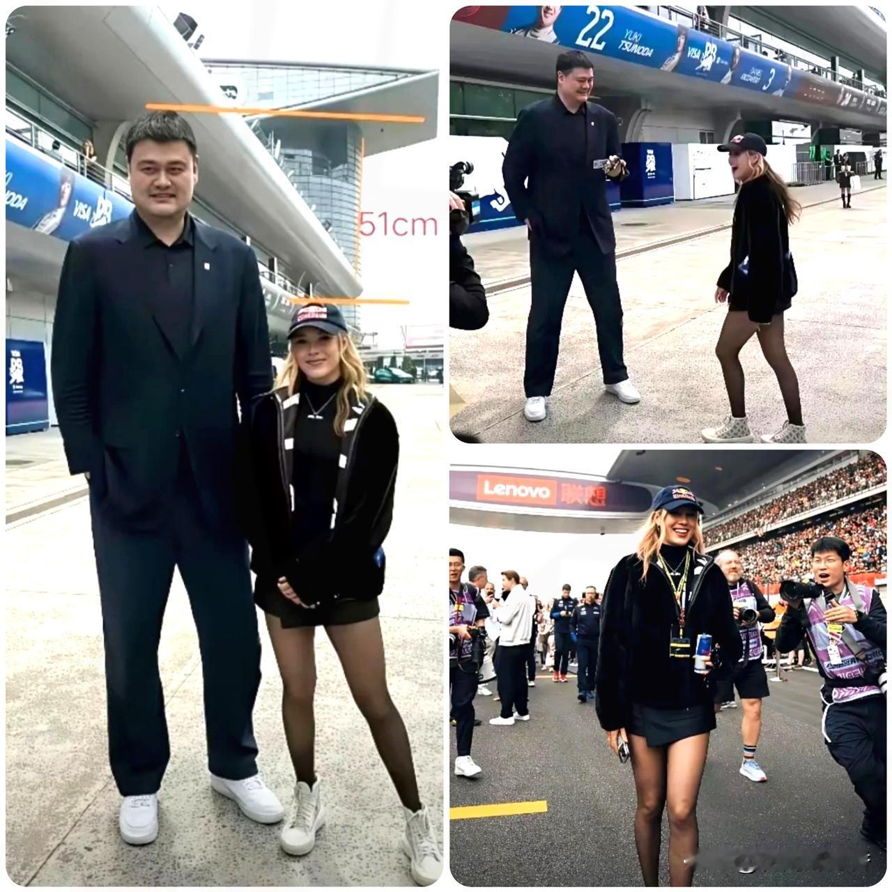 51厘米身高差有
多绝？遇姚明  “雪上女王”秒变萌妹
 
1米75的谷爱凌，在