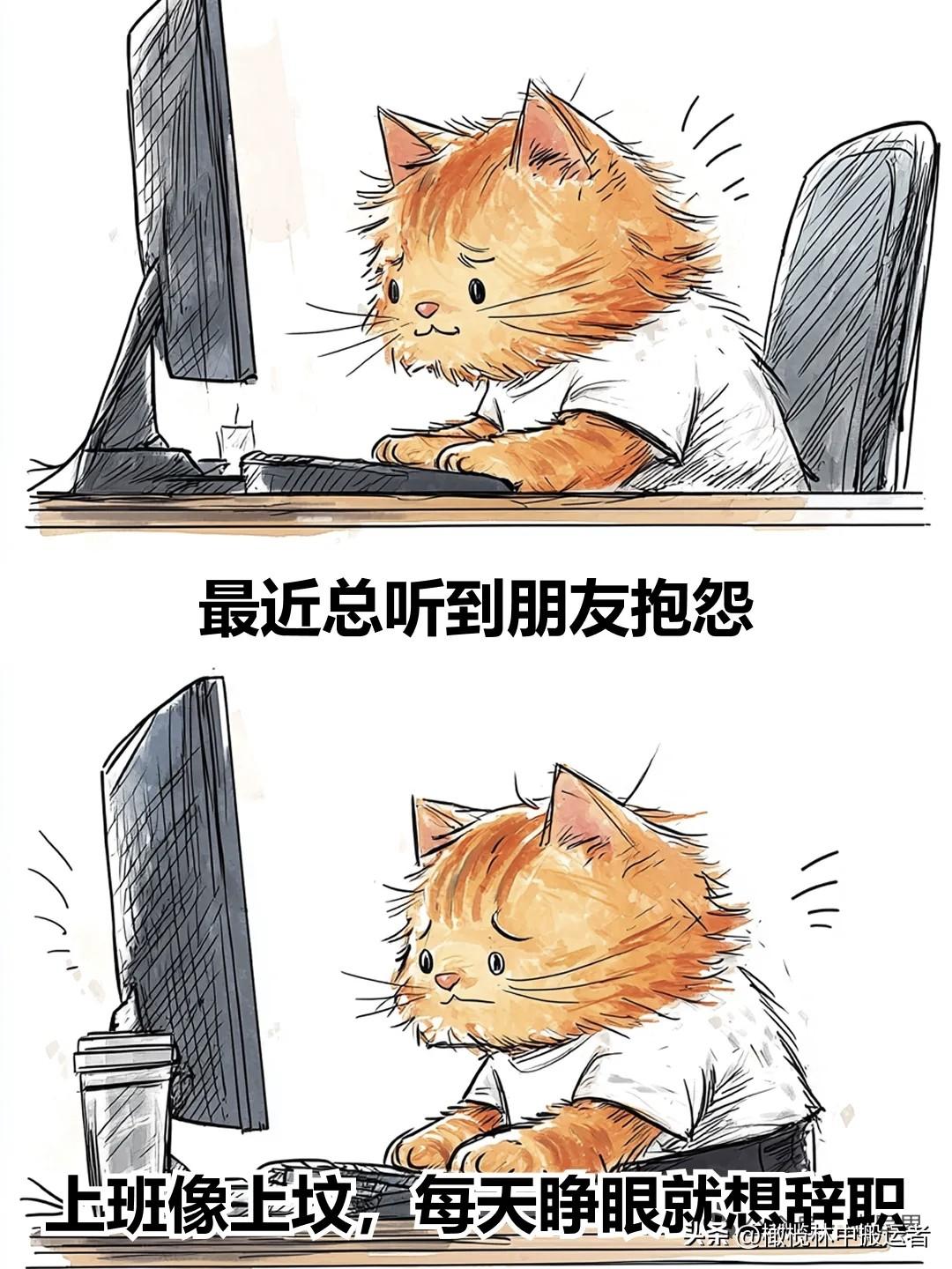 治愈漫画 I 为什么感觉今年大家都不想上班了？治愈系图漫画 日常治愈漫画