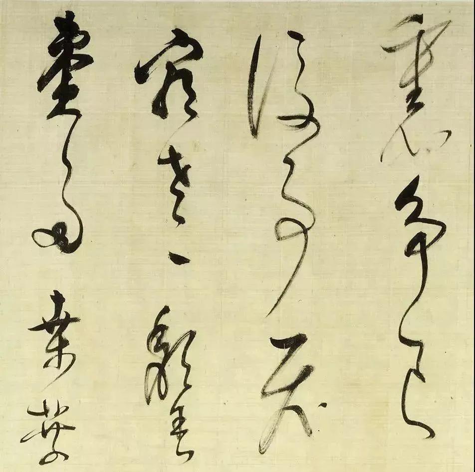 董其昌《草书放歌行等诗卷》三，绢本，草书，尺幅32×645.2cm，上海博物馆藏